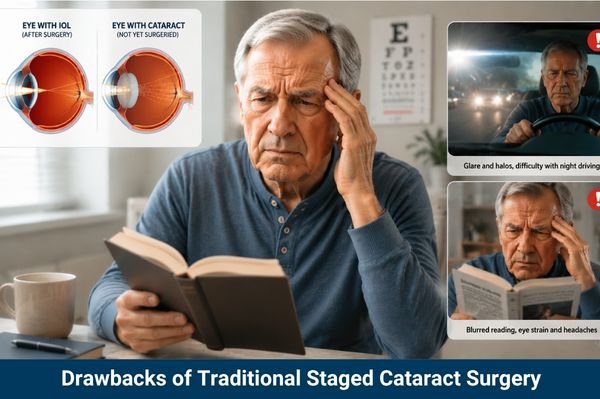 Drawbacks Traditional Staged Cataract Surgery
